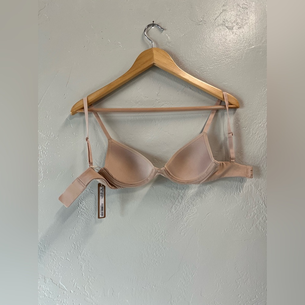 SKIMS Fits Everybody Scoop Plunge Bra 30C NWT Mica Color - Picture 5 of 10